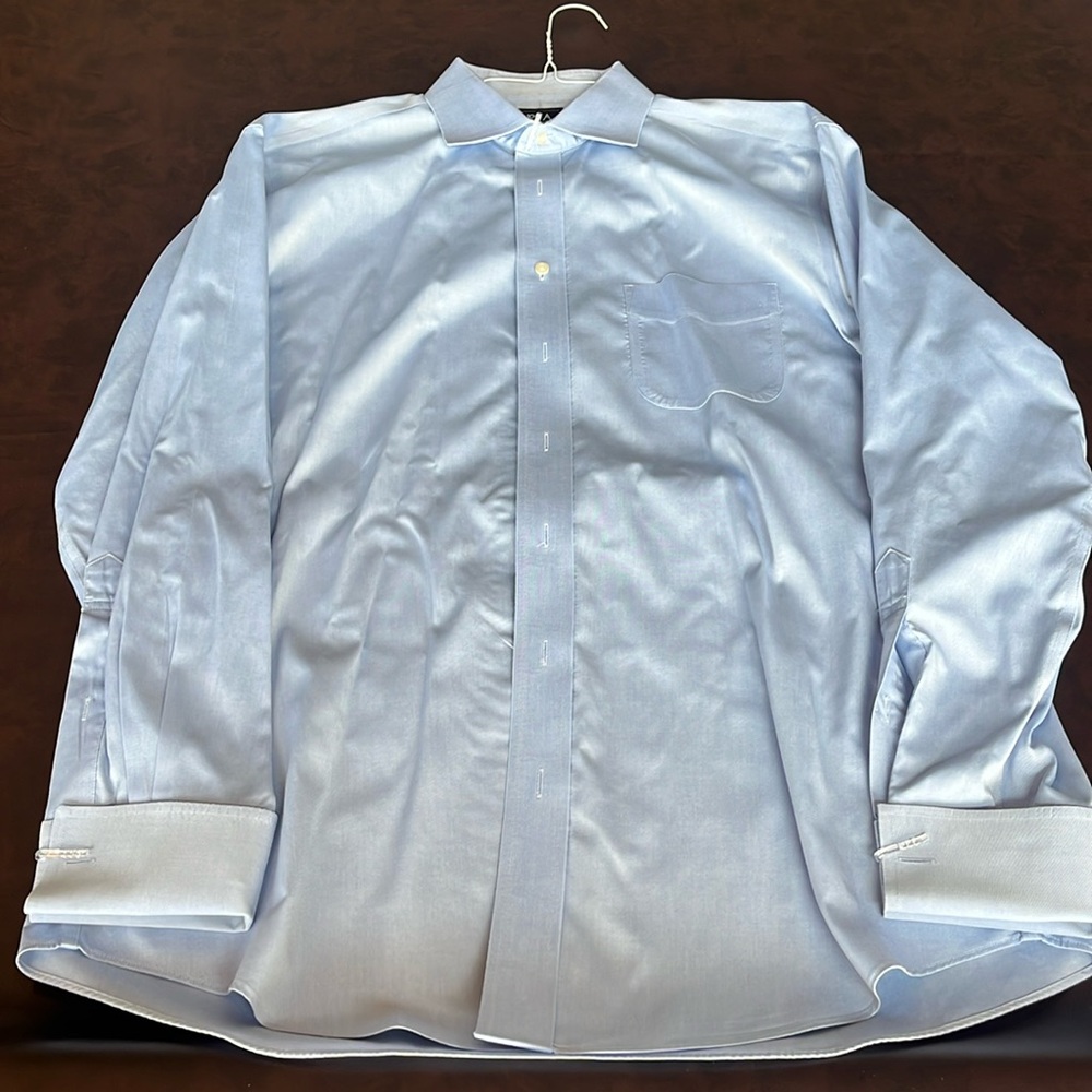 Jos. A. Bank Size 16-1/2 Light Blue Dress Shirt Mens
